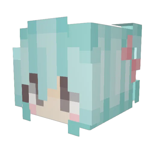 asdf0123 Minecraft avatar head, 3D render