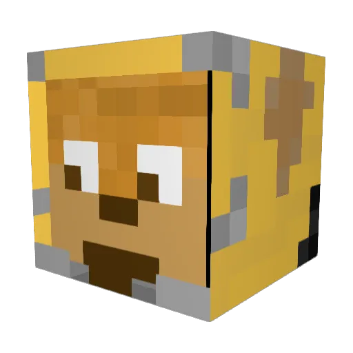 asdf7389 Minecraft avatar head, 3D render