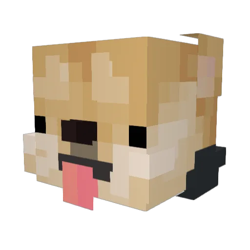 asdf_1107 Minecraft avatar head, 3D render
