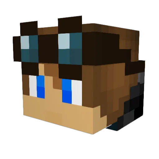 asdfg45832 Minecraft avatar head, 3D render