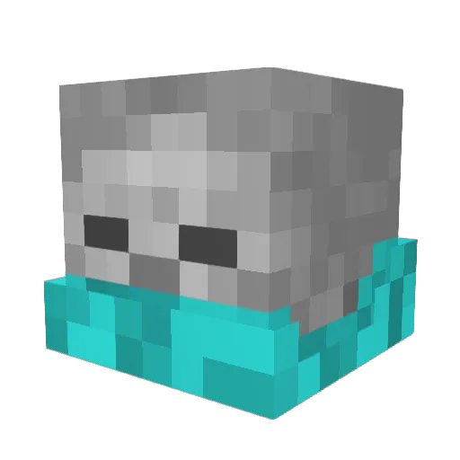 asdflol33 Minecraft avatar head, 3D render