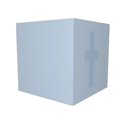 asdfu Minecraft avatar head, 3D render