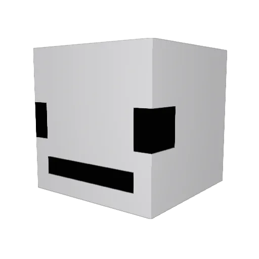 asdisj Minecraft avatar head, 3D render