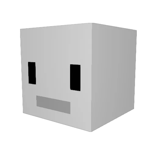 asdje Minecraft avatar head, 3D render