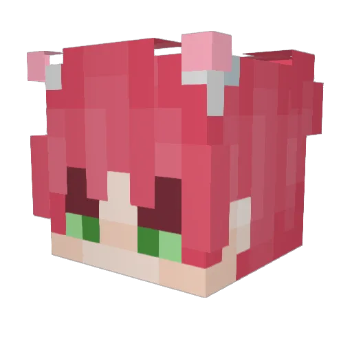 asdkmnnb Minecraft avatar head, 3D render