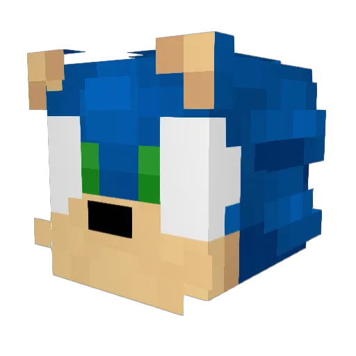 asdolo Minecraft avatar head, 3D render