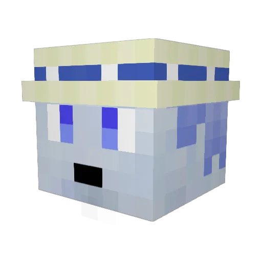asdregan Minecraft avatar head, 3D render