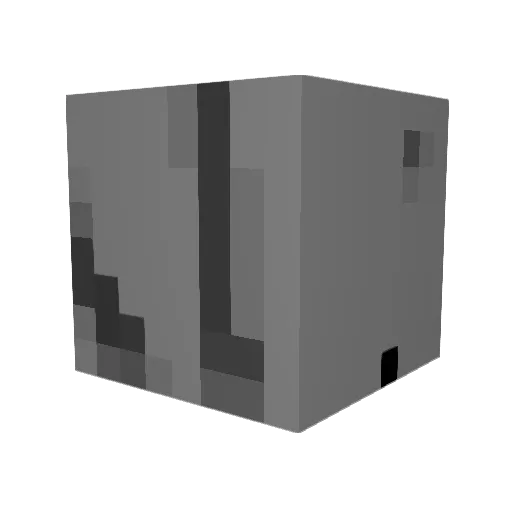 asdxf Minecraft avatar head, 3D render