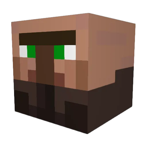 aseTony Minecraft avatar head, 3D render