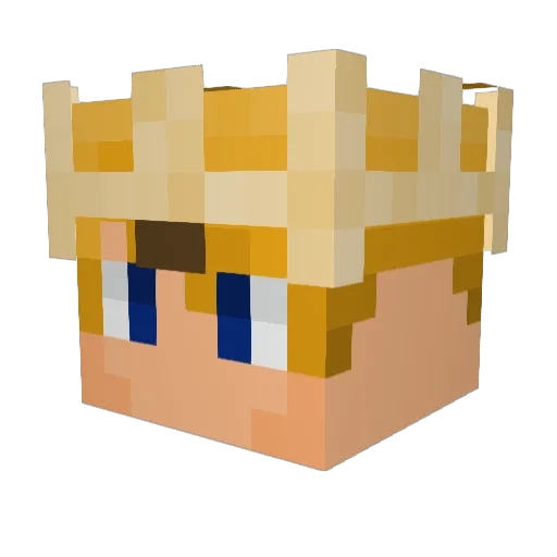 ased21 Minecraft avatar head, 3D render