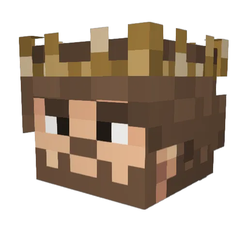 aseitas Minecraft avatar head, 3D render