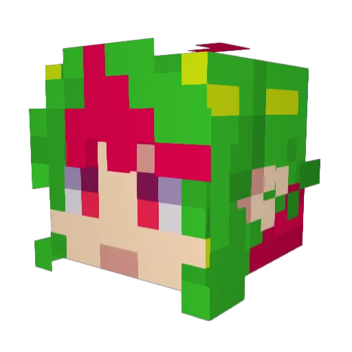 asenyxr Minecraft avatar head, 3D render