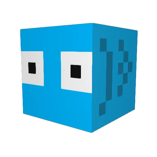 aserejere Minecraft avatar head, 3D render