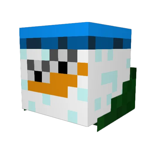 aserino Minecraft avatar head, 3D render