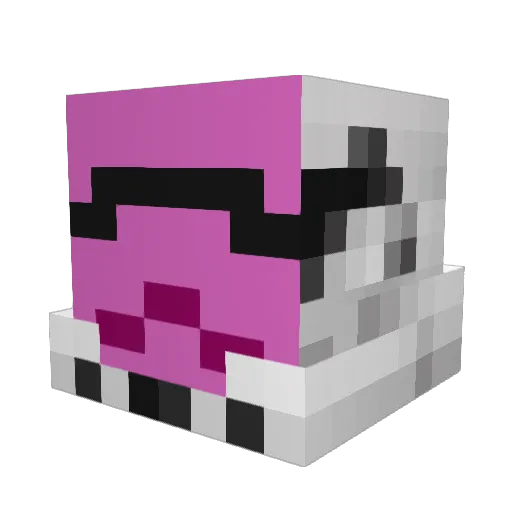 asert108 Minecraft avatar head, 3D render