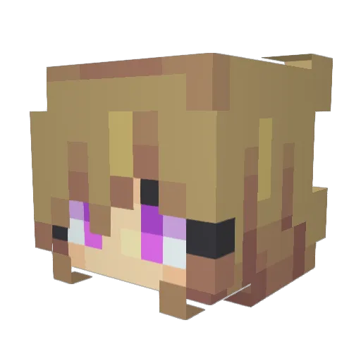 asesinato Minecraft avatar head, 3D render