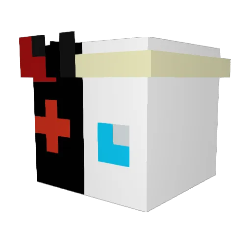 asethrael Minecraft avatar head, 3D render