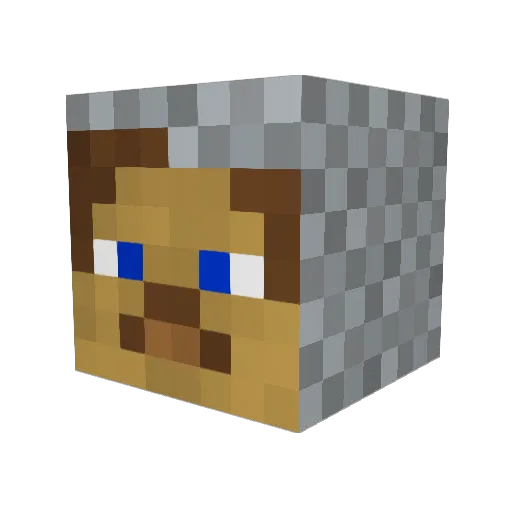 asfaltin2000 Minecraft avatar head, 3D render