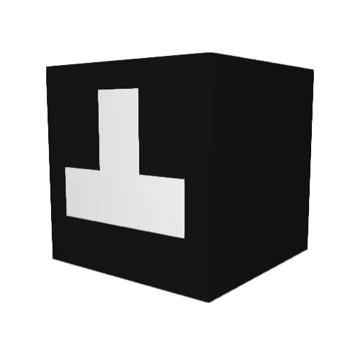 asffi Minecraft avatar head, 3D render