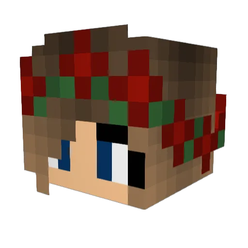 asfjerom500 Minecraft avatar head, 3D render