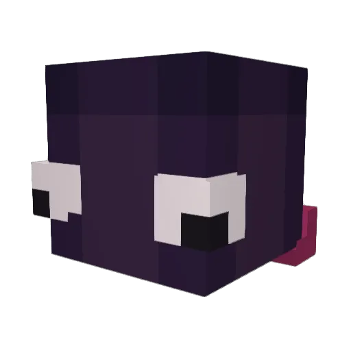 asgually Minecraft avatar head, 3D render