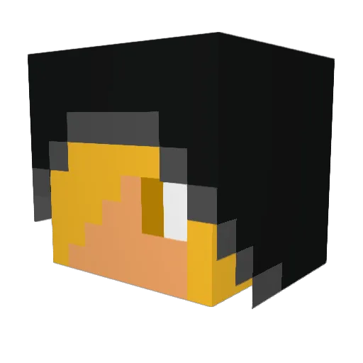 ash1804 Minecraft avatar head, 3D render