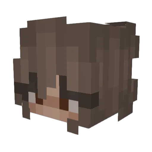 ash1ynne Minecraft avatar head, 3D render