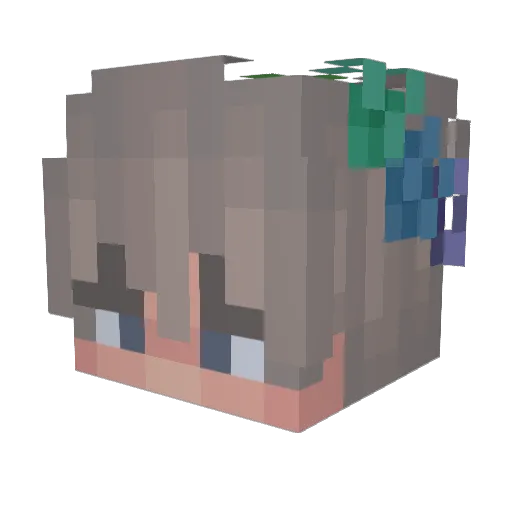 ash3w Minecraft avatar head, 3D render