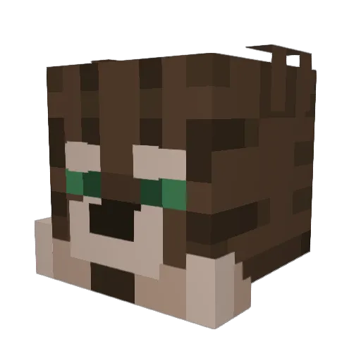 ash_the_proto Minecraft avatar head, 3D render