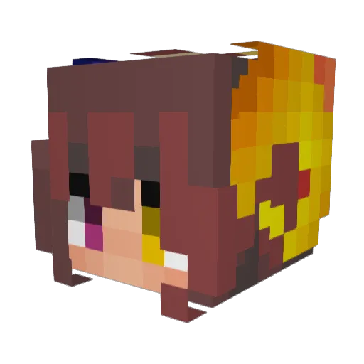 ash_txe Minecraft avatar head, 3D render