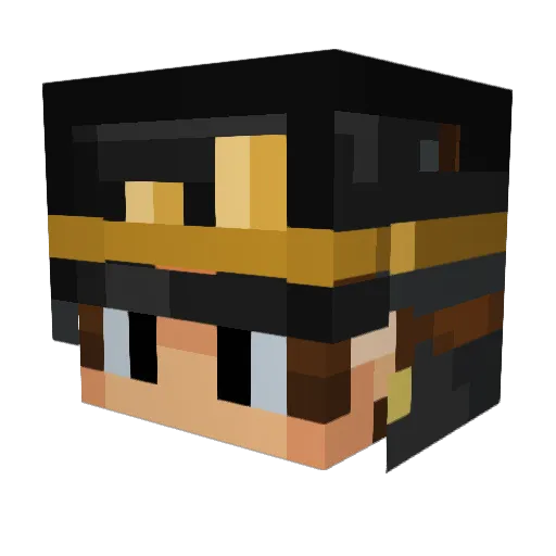 ashaawy Minecraft avatar head, 3D render
