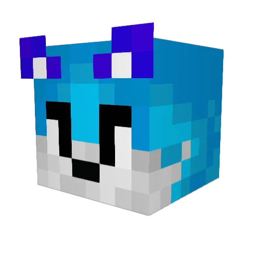 ashadyarrow Minecraft avatar head, 3D render