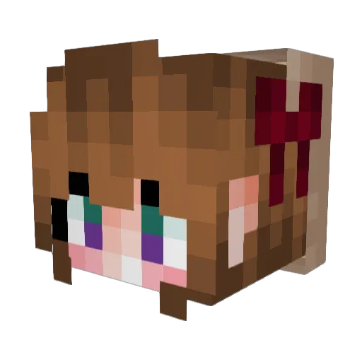 ashamiller Minecraft avatar head, 3D render