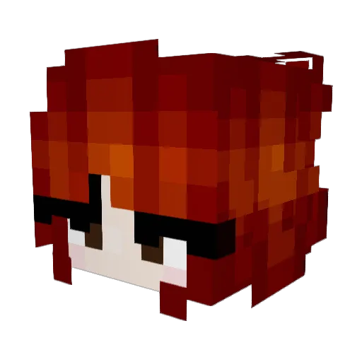 ashap Minecraft avatar head, 3D render