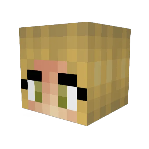 ashbash29 Minecraft avatar head, 3D render