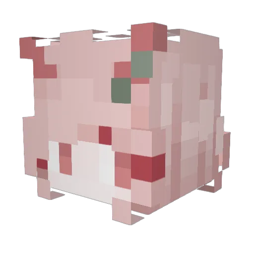 ashbeetle Minecraft avatar head, 3D render