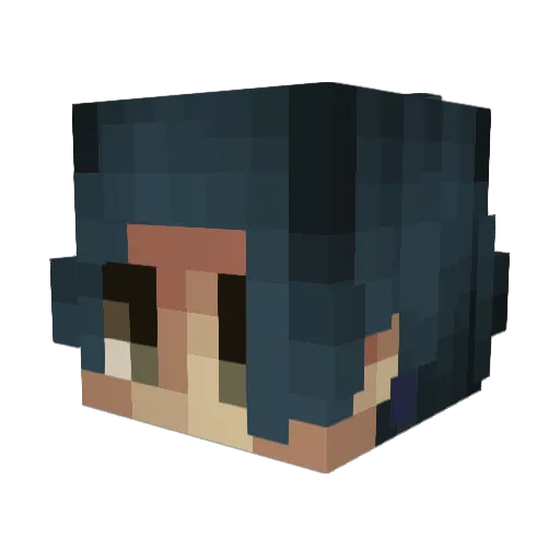 ashbjoyfulspring Minecraft avatar head, 3D render
