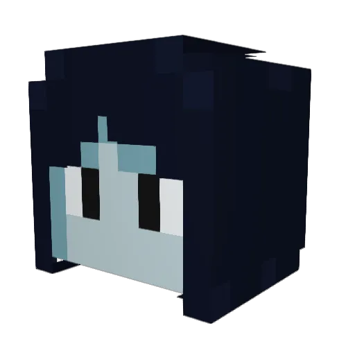 ashbobz Minecraft avatar head, 3D render