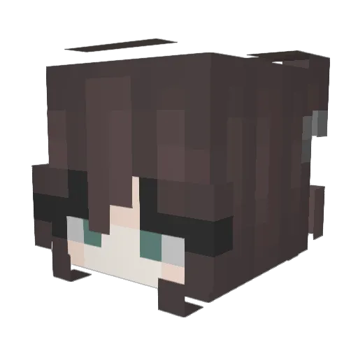 ashcaulfield Minecraft avatar head, 3D render