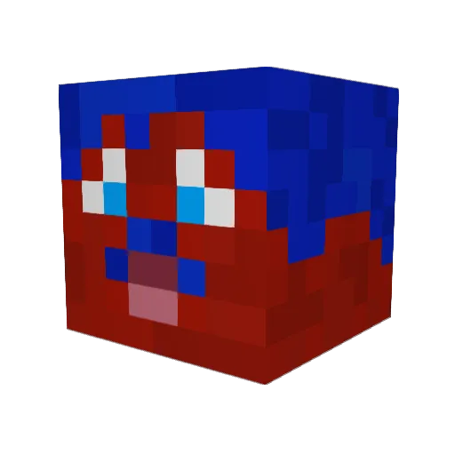 ashchong Minecraft avatar head, 3D render