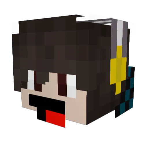 ashclown202 Minecraft avatar head, 3D render
