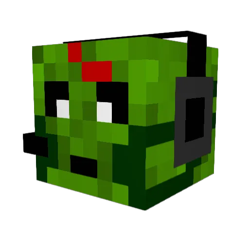 ashd497 Minecraft avatar head, 3D render