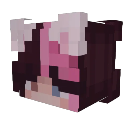 ashdiariees Minecraft avatar head, 3D render