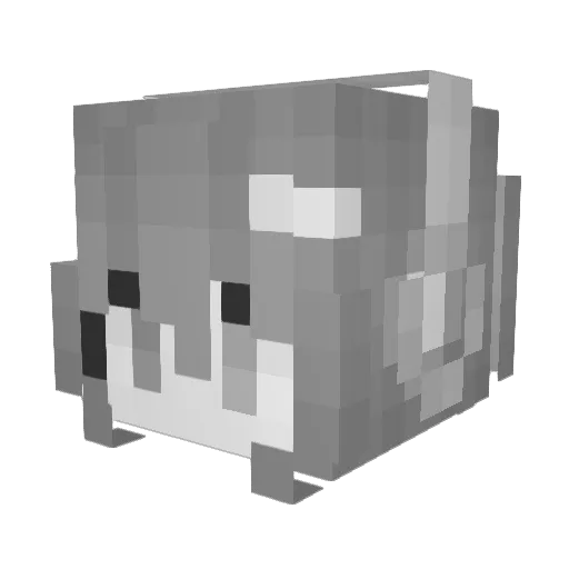 ashen_1145 Minecraft avatar head, 3D render