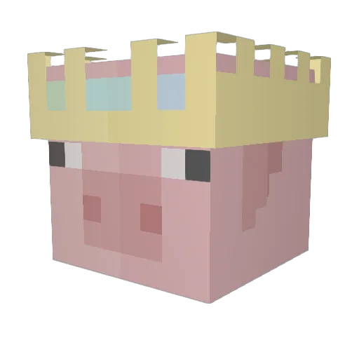 asheraiii Minecraft avatar head, 3D render