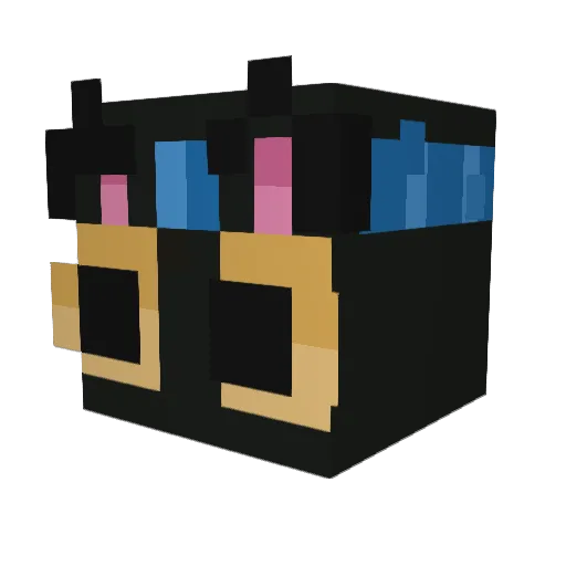 asherbon3s Minecraft avatar head, 3D render