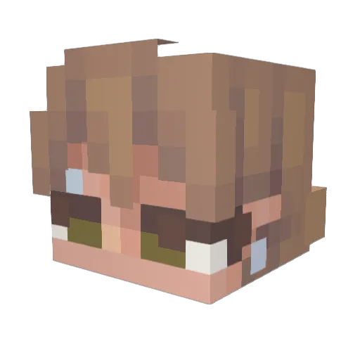 Minecraft-Avatar von asherias: Kopf als 3D-Render