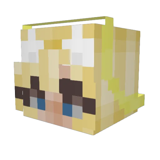 asherman4 Minecraft avatar head, 3D render