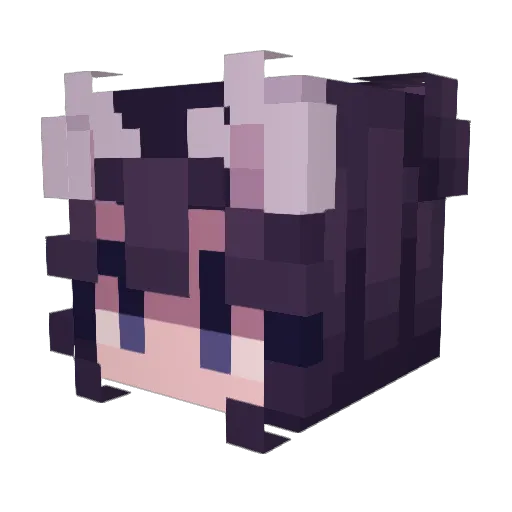 ashersagony Minecraft avatar head, 3D render