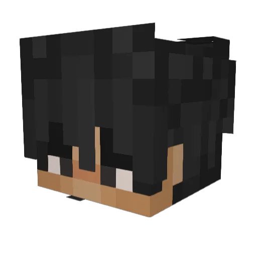 asherxy Minecraft avatar head, 3D render